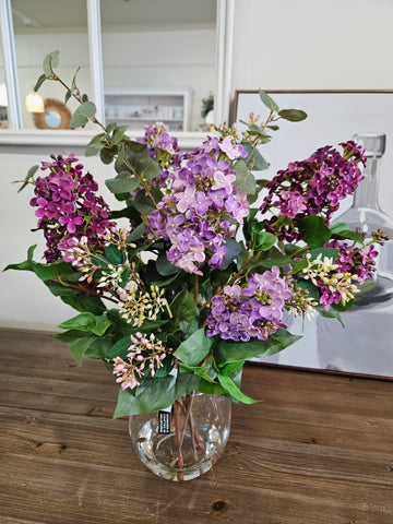 Artificial Lilac Floral Arrangement