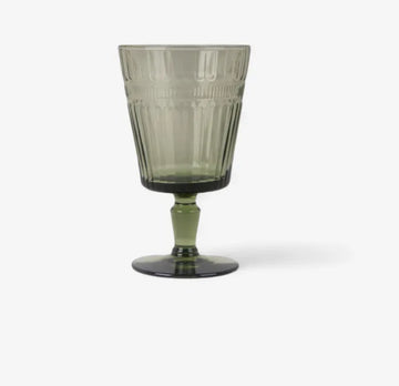 Set of 2 French Country Olive Tumblers & Goblets