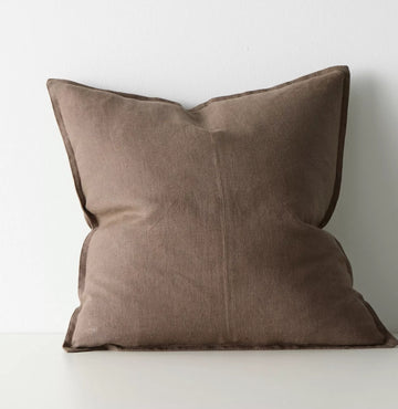 Weave Como-Cushion. Mocha