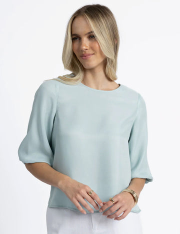 Humidity Ivy Blouse. Seafoam
