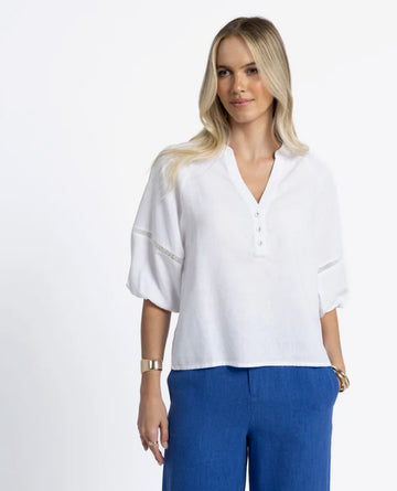 Humidity Nixie Blouse. White