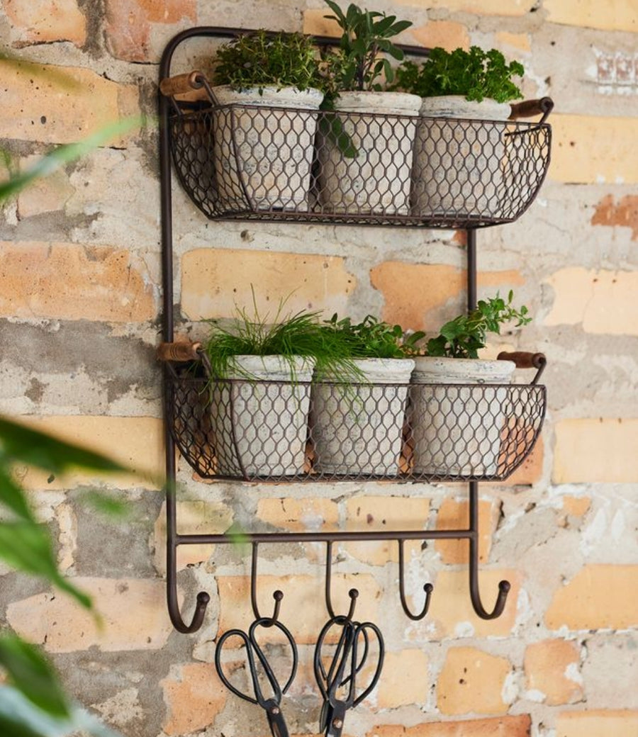 French Country Iron Shelf