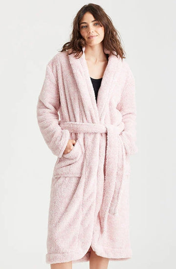 Papinelle Cosy Mid Length Robe Soft Pink