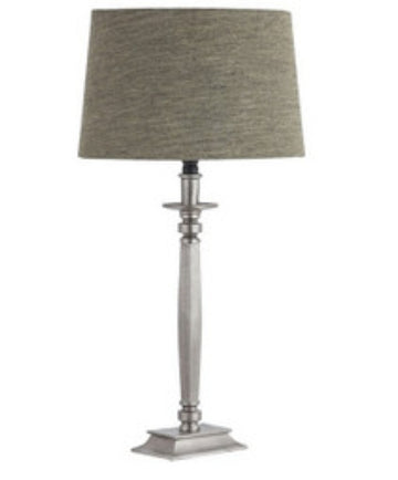 Nickel Lamp with Shade
