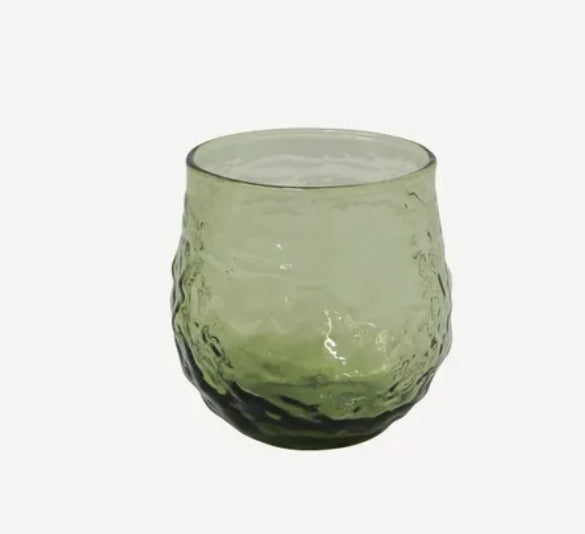 French Country Serena Glassware Green