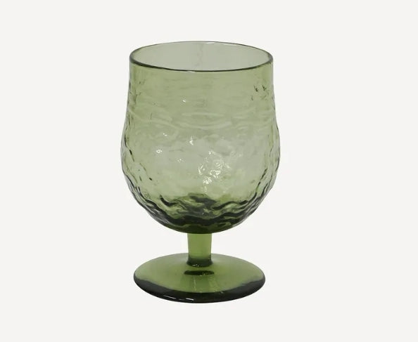 French Country Serena Glassware Green