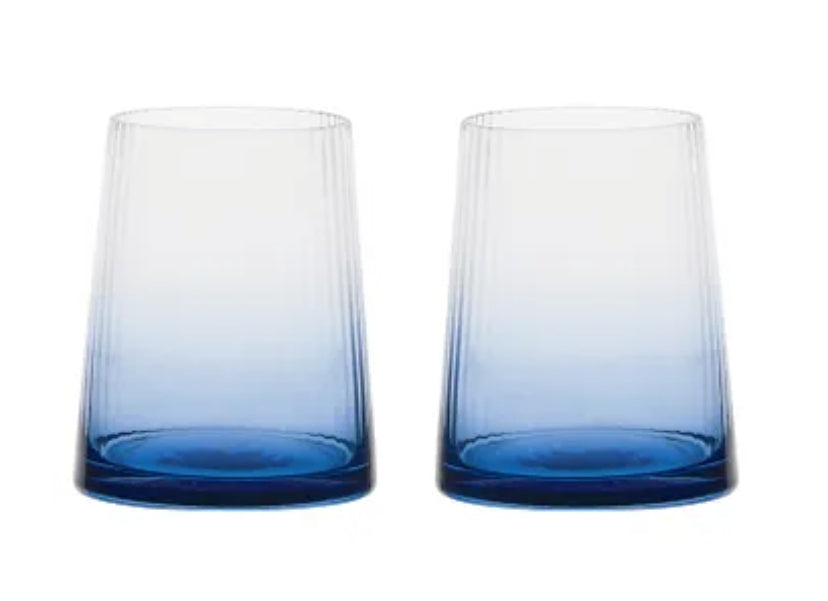 Set of 2 Blue Tumblers