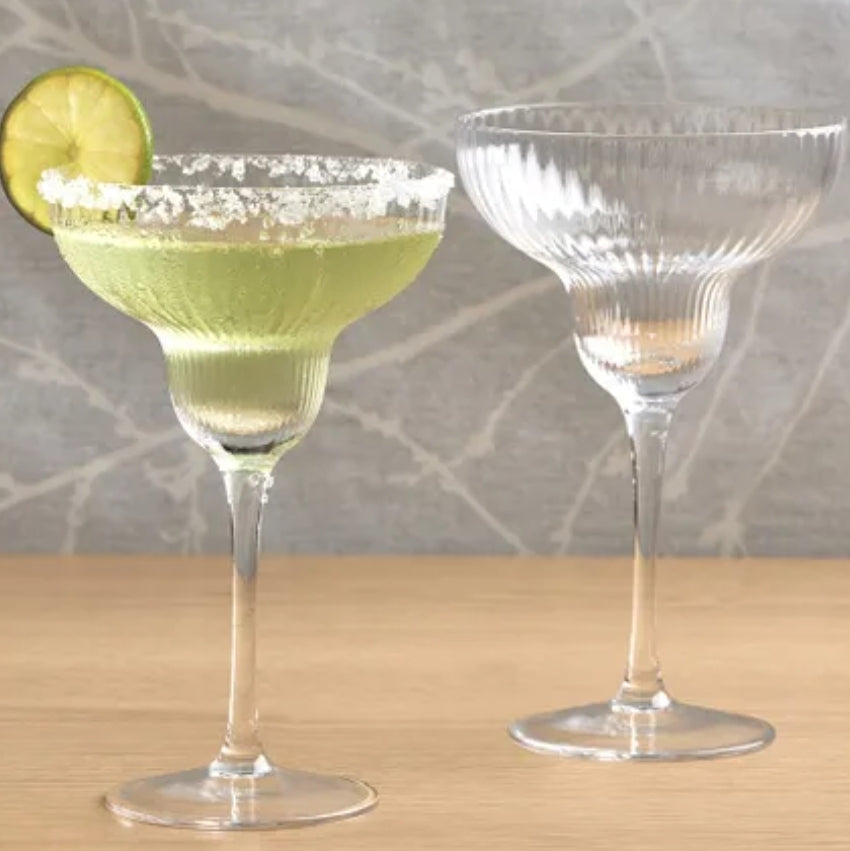 Set of 2 Margarita Glasses