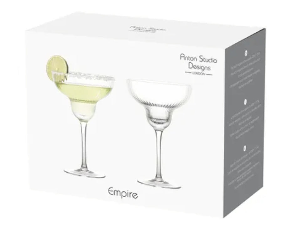 Set of 2 Margarita Glasses