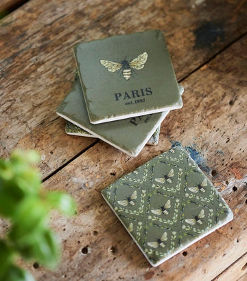 French Country Bee Coasters