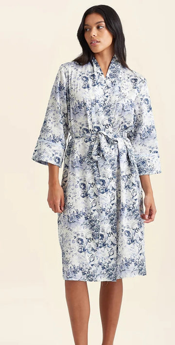 Papinelle Toile De Jouy Midi Robe