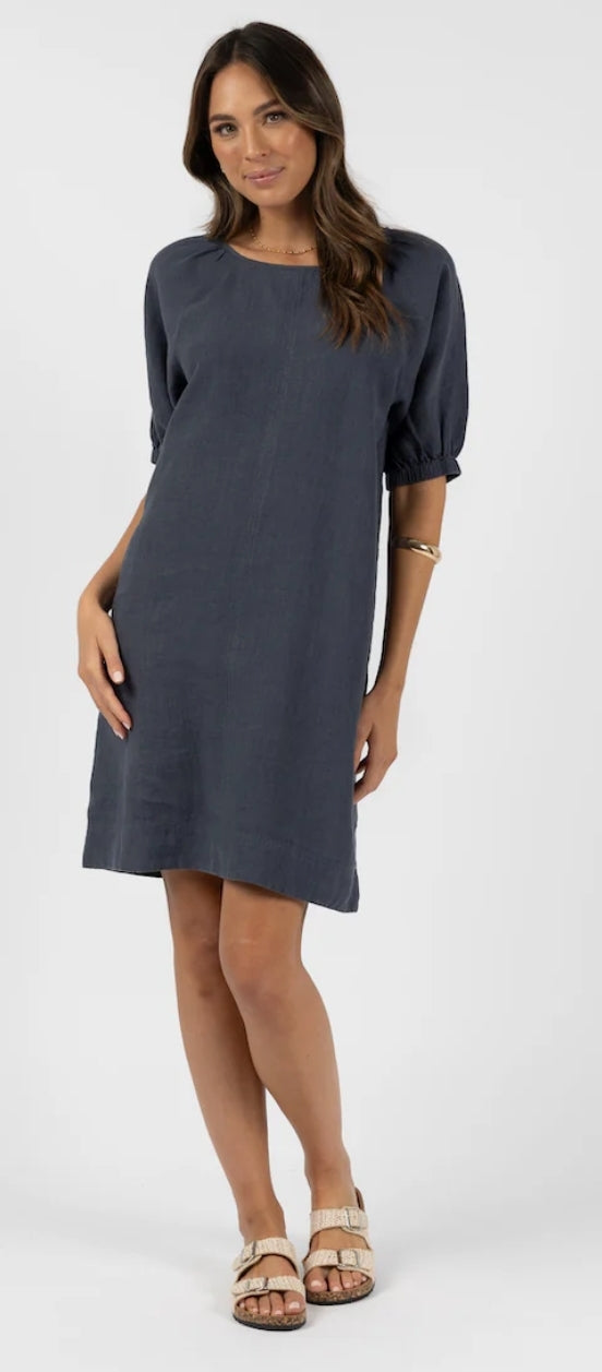 Humidity Lagoon Dress Steel