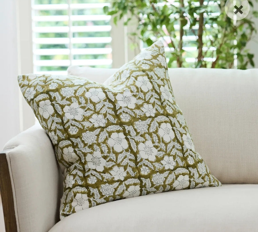 French Country Salta Chartreuse Cushion