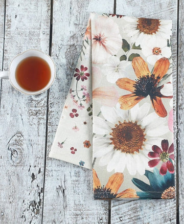 Flowerbed Tea Towels