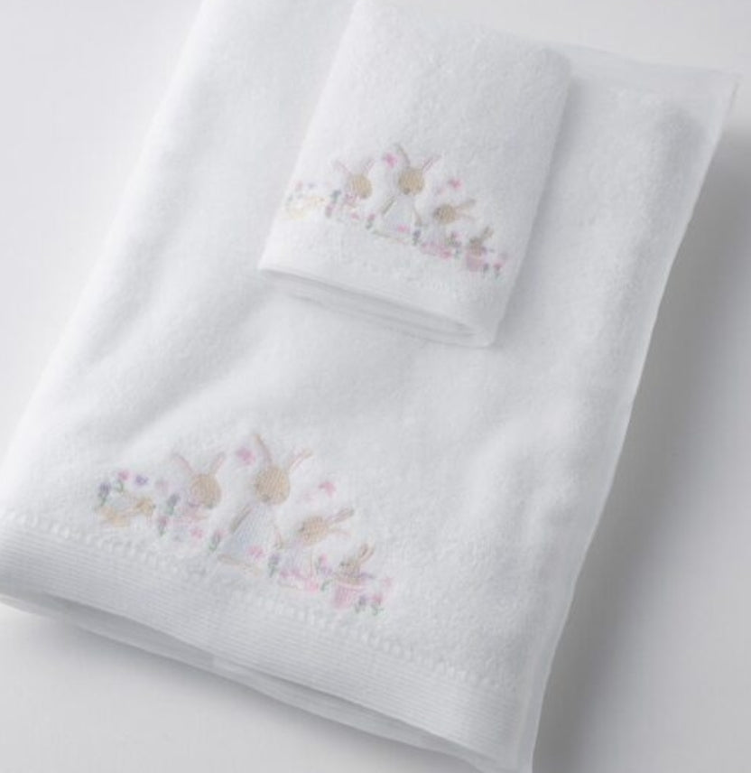 Bunny Towel & Face Cloth Set