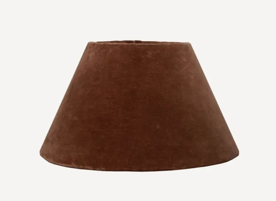 Hammered Lamp with Velvet Shade