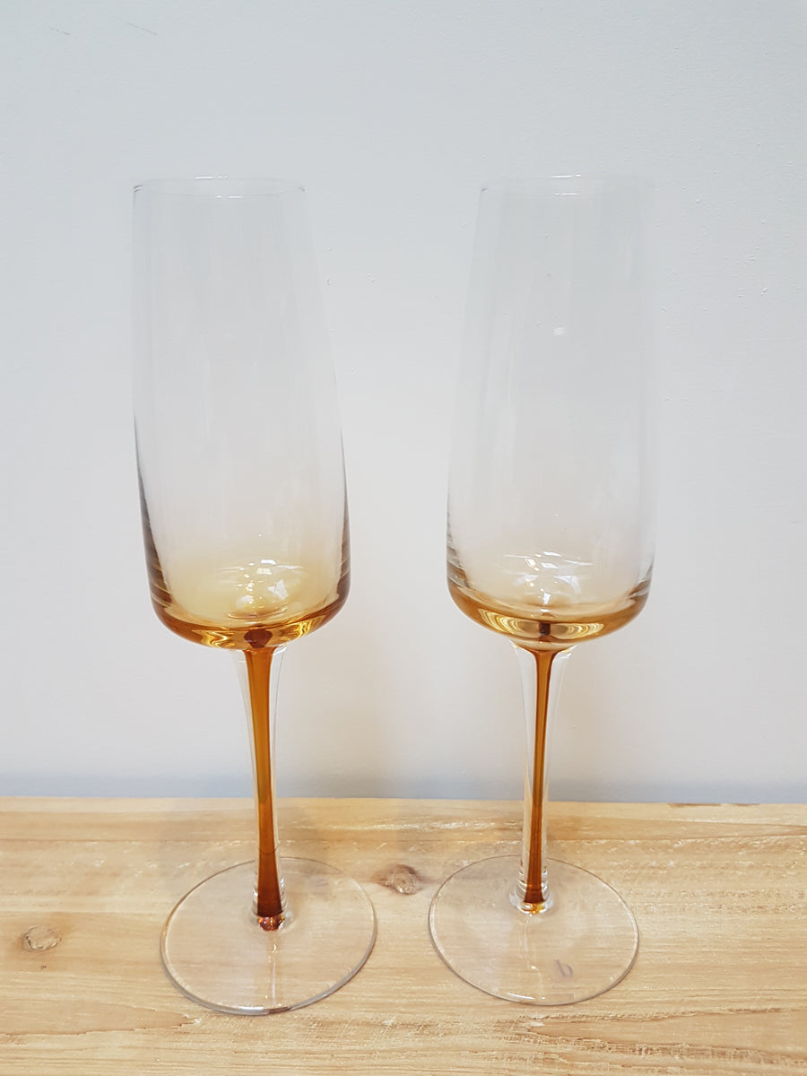 Broste Copenhagen Amber Glasses