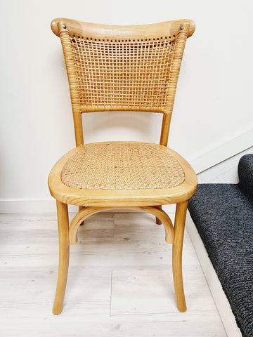 Rattan Weave Oak Chair