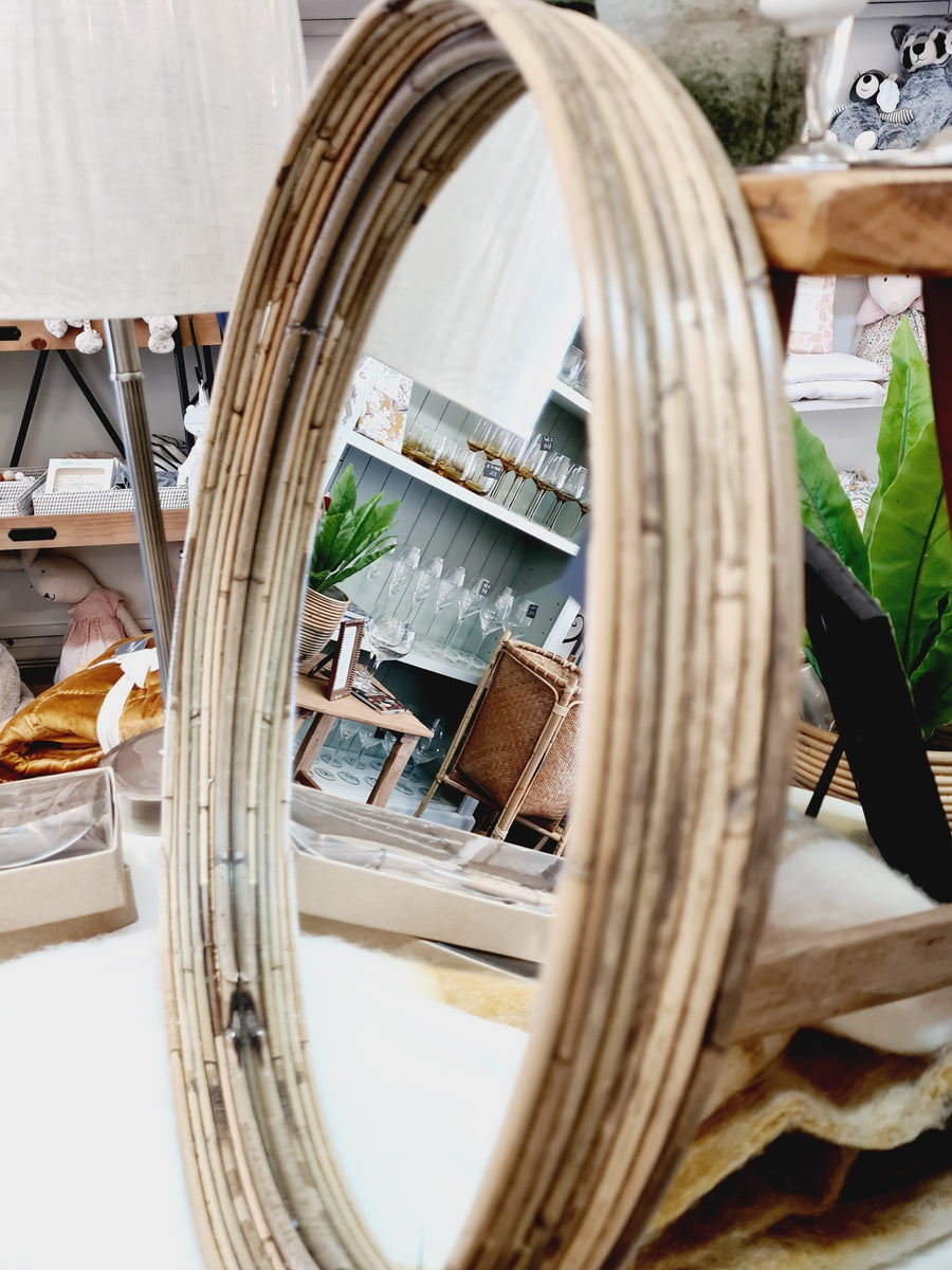 Bamboo Frame Mirror