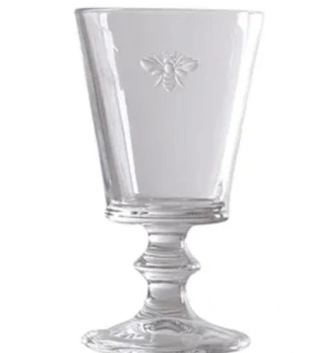 French Country Bee Water Jug & Wine Glasses