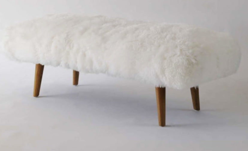 Sheep Skin Bench Seat